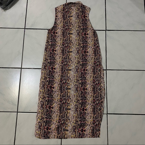 Last call!!! Crave Fame Snake Buttoned Long Shirt Dress/ Beach coverup - Picture 14 of 16